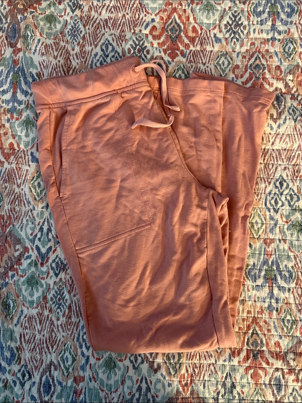 Lou & Grey Peachy Rust Drawstring Joggers